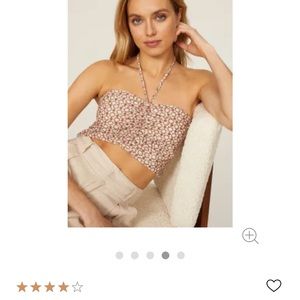 Halter Tie Crop Top - XS